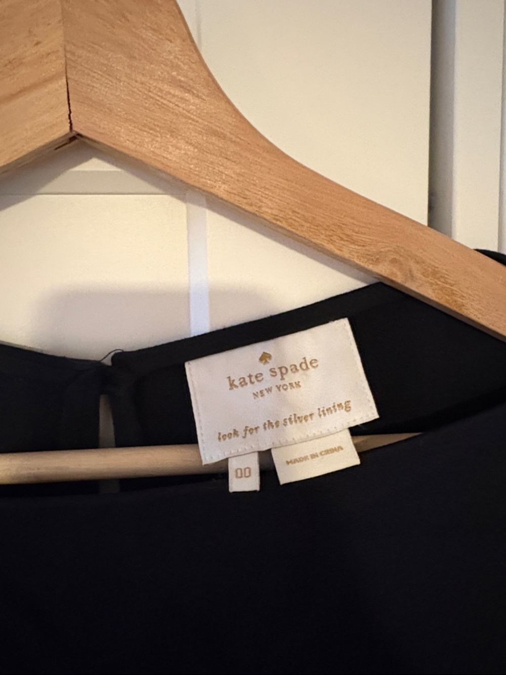 kate spade Black Three-Quarter Sleeve Fit & Flare Dress - Picture 3 of 5